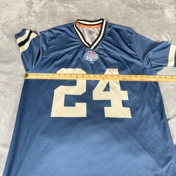 Redbull Batalla Football Jersey #24 Mens Large Lightweight Spanish Blue - Picture 8 of 10